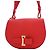 Borsa a tracolla Delvaux Mini Le Mutin Saddle in pelle rossa Rosso - vista 18