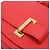 Borsa a tracolla Delvaux Mini Le Mutin Saddle in pelle rossa Rosso - vista 21