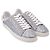 Sapatilhas Stuart Weitzman Goldie com pérolas sintéticas em Silver Glitter Prata - vista 3