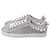 Sapatilhas Stuart Weitzman Goldie com pérolas sintéticas em Silver Glitter Prata - vista 4
