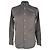 Camicia Burberry a maniche lunghe con bottoni in cotone grigio