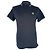 Polo Stone Island con patch logo in cotone blu navy
