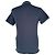 Polo Stone Island con patch logo in cotone blu navy - vista 3
