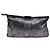 Borsa a pochette con zip Jimmy Choo in pelle argento effetto distressed Nero