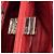 Borsa Fendi Mini Peekaboo con manico in pelle di vitello rossa Stampa python - vista 12