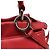 Borsa Fendi Mini Peekaboo con manico in pelle di vitello rossa Stampa python - vista 8