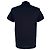 Moncler Logo-Patched Polo Shirt in Navy Blue Cotton - view 3