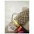 Borsa a spalla Gucci in tela GG Supreme e pelle beige Marrone - vista 16