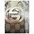 Borsa a spalla Gucci in tela GG Supreme e pelle beige Marrone - vista 5