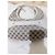 Borsa a spalla Gucci in tela GG Supreme e pelle beige Marrone - vista 9
