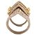 Anello Armor Orbit in resina Vivienne Westwood Beige - vista 5