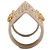 Anello Armor Orbit in resina Vivienne Westwood Beige - vista 6