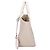 Mini borsa tote Tod's in lino e pelle beige - vista 2