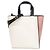 Borsa Tote Mini in Pelle Marni Museo Nero Rosa Bianco