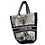 Borsa Tote Christian Dior in Tela Nero Bianco