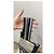Borsa Tote Christian Dior in Tela Nero Bianco - vista 12