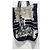 Borsa Tote Christian Dior in Tela Nero Bianco - vista 14