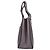 Sac cabas en cuir gris Giorgio Armani Marron - vue 4