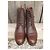 Autre Marque James Armstrong Brown Grained Leather Lace-up Ankle Boots - view 3