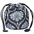 Bolsa con cordón ETRO estampado Paisley Castaño Azul