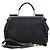 Borsa in pelle con pizzo traforato Sicily Nera Dolce & Gabbana Nero - vista 2