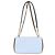 Borsa a tracolla con patta e catena Burberry Laura TB Logo Beige Blu chiaro - vista 3