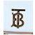 Borsa a tracolla con patta e catena Burberry Laura TB Logo Beige Blu chiaro - vista 9