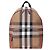 Burberry 8084550 Jeff Check Backpack Marrone