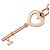 Autre Marque Collana Mini Cuore Chiave da Donna Tiffany & Co. 750PG - vista 3