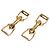 Gemelli da uomo Cartier 18KT motivo staffa - vista 3