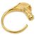 Hermès Anillo Hermes Cheval Horse Ring Dorado - vista 3