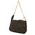 Louis Vuitton Monogram Mini Lin Pochette Accessoires Handtasche Braun Damier ebene - Ansicht 3