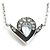 Collana Chaumet in oro bianco 18K con acquamarina e diamante - vista 3