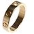 Anello Cartier Mini Love in oro rosa 18K - vista 2