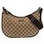 Borsa a tracolla Gucci in tela beige e marrone - vista 2