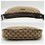 Borsa a tracolla Gucci in tela beige e marrone - vista 5