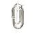 Orecchini a cerchio con catena ovale Bottega Veneta in argento 925 - vista 5