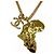 Collar Chanel G23A de metal con logo Coco, perlas eco y pedrería Dorado - vista 4