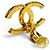 Chanel B20A Coco Mark Logo Große Clip-Ohrringe Golden - Ansicht 4