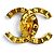 Chanel B20A Coco Mark Logo Große Clip-Ohrringe Golden - Ansicht 5