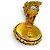Orecchini Chanel Vintage 93A Coco Mark Lava Pearl D'oro - vista 5