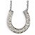 Autre Marque Collana Ferro di Cavallo Tiffany PT950 Diamanti Argento