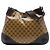 Borsa Hobo Gucci Brown GG Crystal Marrone
