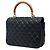 Borsa Chanel Knock on Wood in pelle d'agnello matelassé nera Nero - vista 2