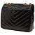 Chanel Black Small Chevron Lambskin Envelope Flap Negro - vista 2