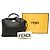 Borsa Fendi Peekaboo Iconic Essential Mini in pelle nera Nero - vista 7