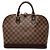 Louis Vuitton Brown Damier Ebene Alma PM Braun