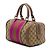 Borsa Boston Gucci Beige Small GG Canvas Web Joy - vista 2