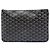 Goyard Black Goyardine Senat MM Nero