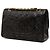 Chanel Black Medium Classic Lambskin Double Flap Schwarz - Ansicht 2
